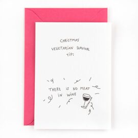 Postkaart Vegetarian Christmas / Studio Flash